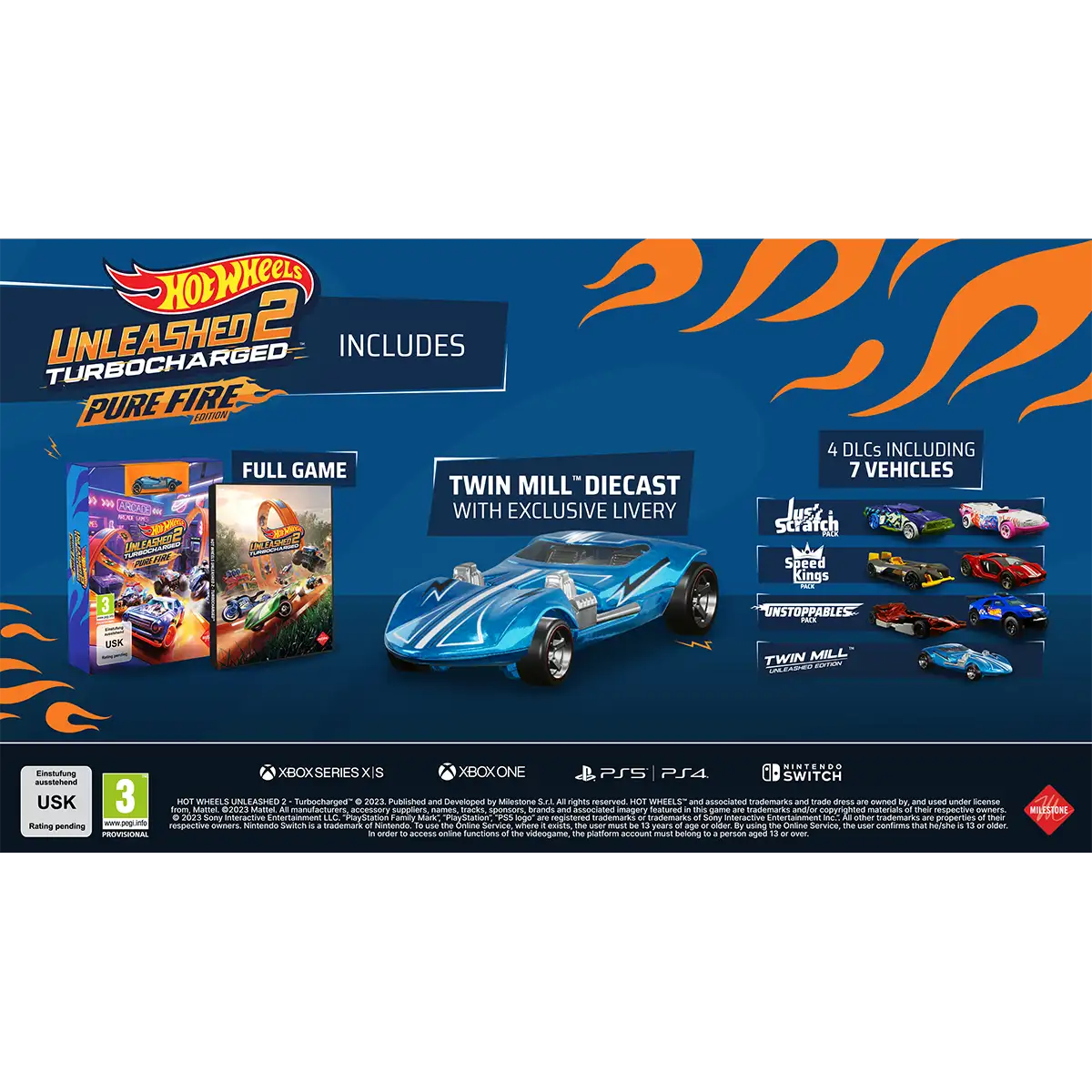 Hot Wheels Unleashed™ 2 Turbocharged Pure Fire Edition (PS4) Hot Wheels Unleashed™ 2 Turbocharged Pure Fire Edition (PS4)