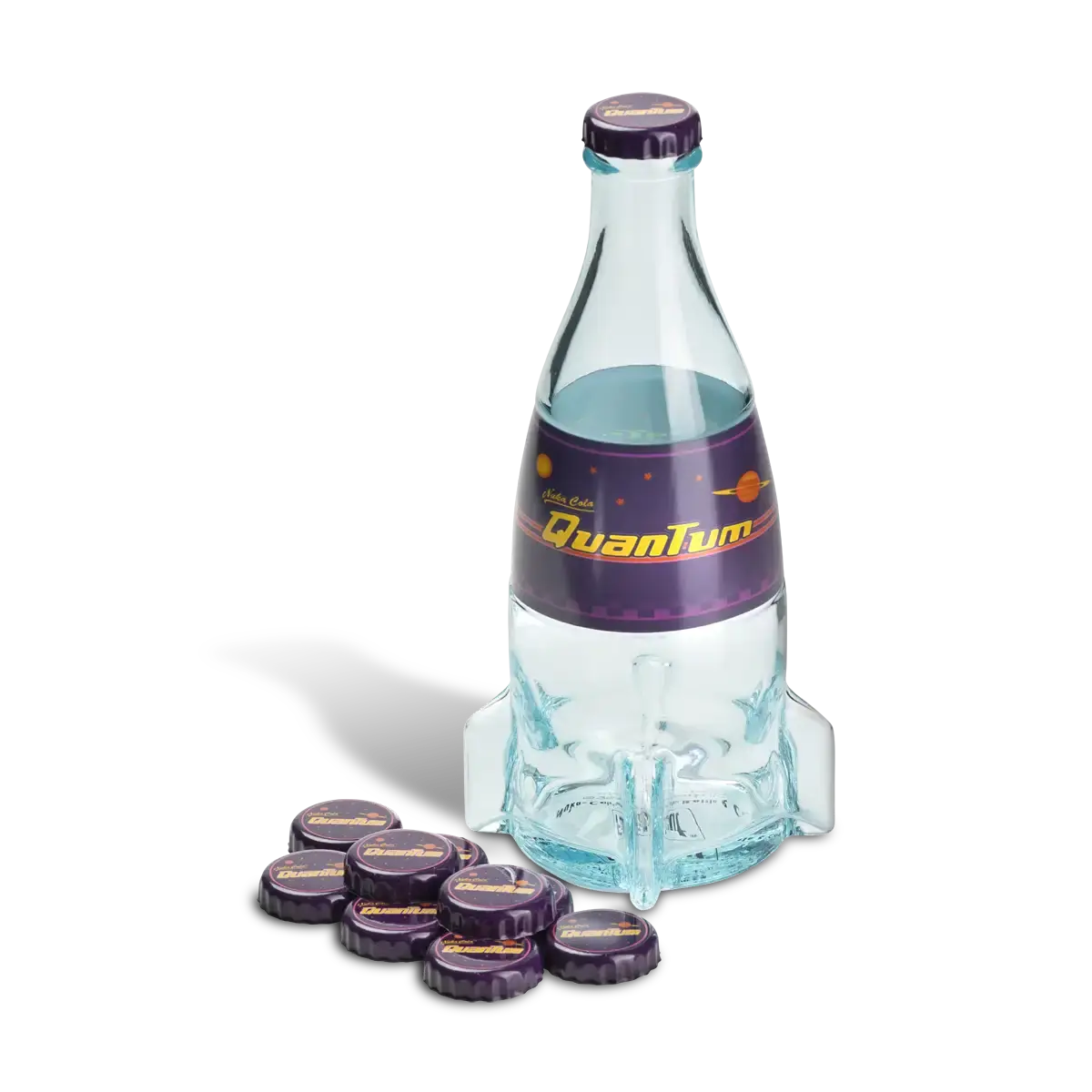 Fallout "Nuka Cola Quantum" Glasflasche und Kronkorken Cover Fallout "Nuka Cola Quantum" Glasflasche und Kronkorken Cover