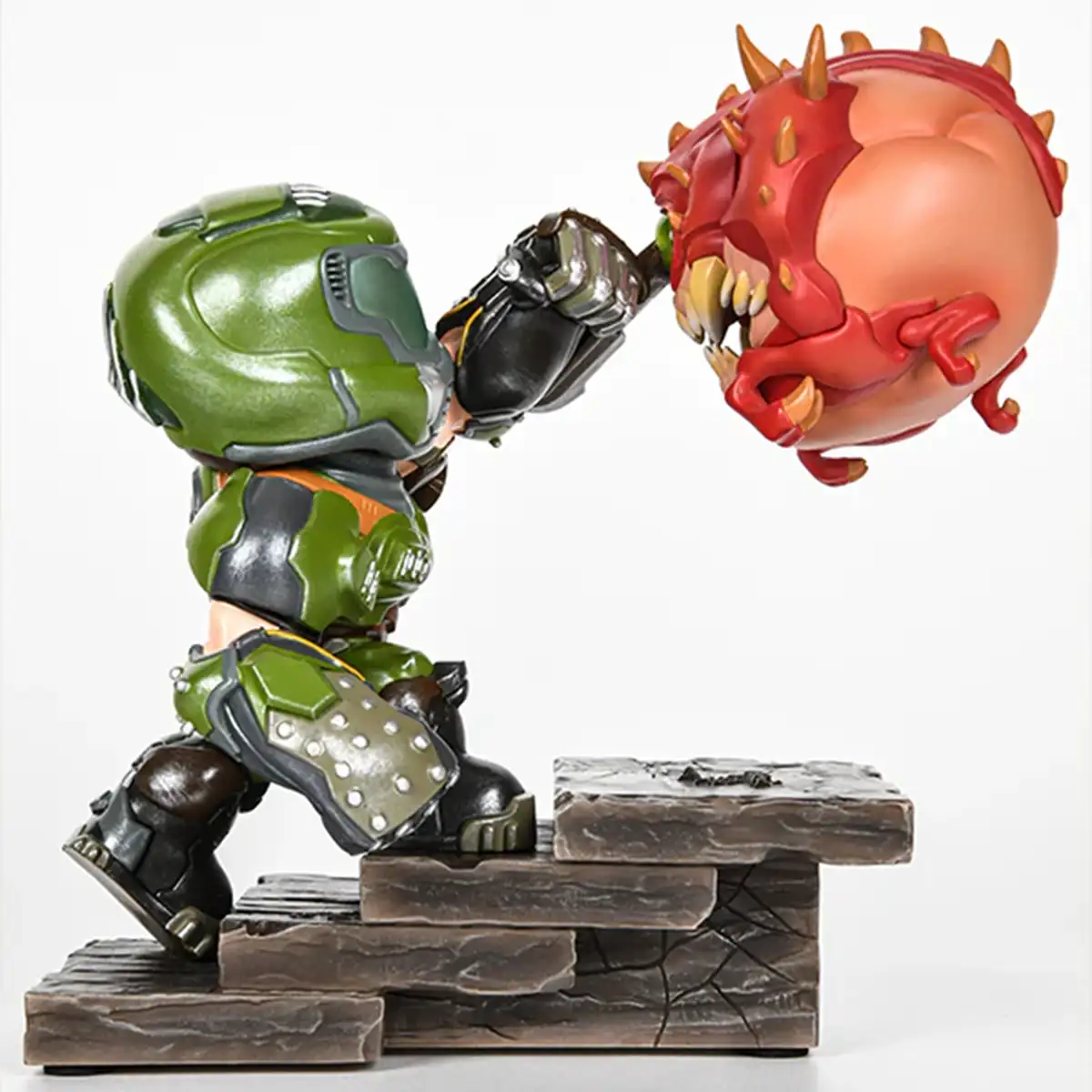 DOOM Eternal Slayer vs. Cacodemon Mini Collectible Figure Image 2