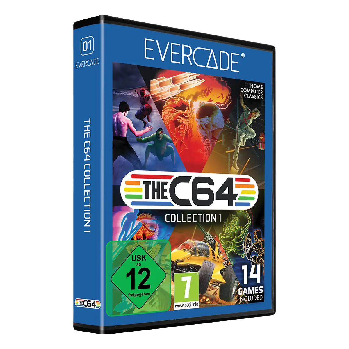 Blaze Evercade The C64 Collection 1 Cartridge 1 - Blue Collection Cover