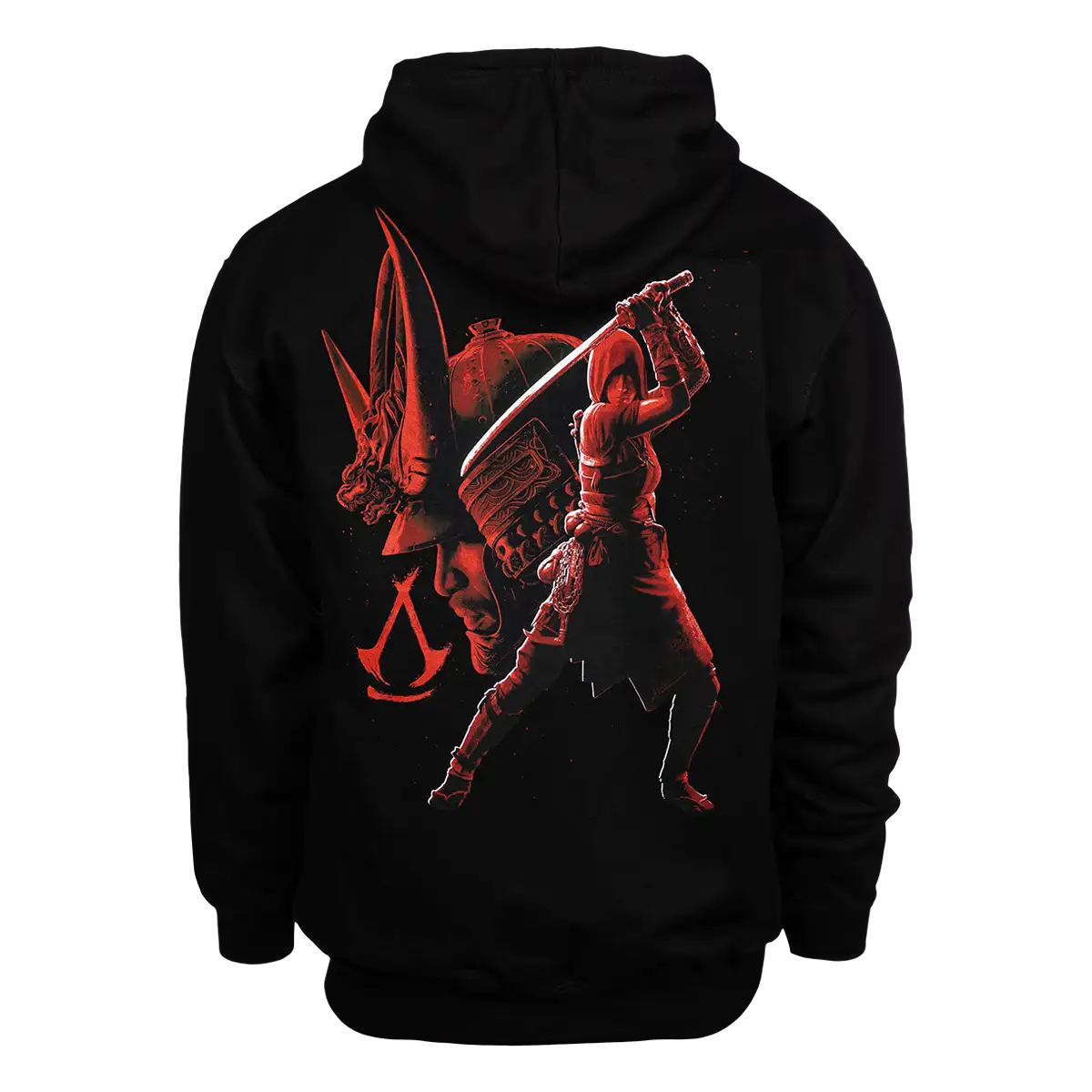 Assassin's Creed Shadows Zipper Hoodie “black/red” S Assassin's Creed Shadows Zipper Hoodie “black/red” S