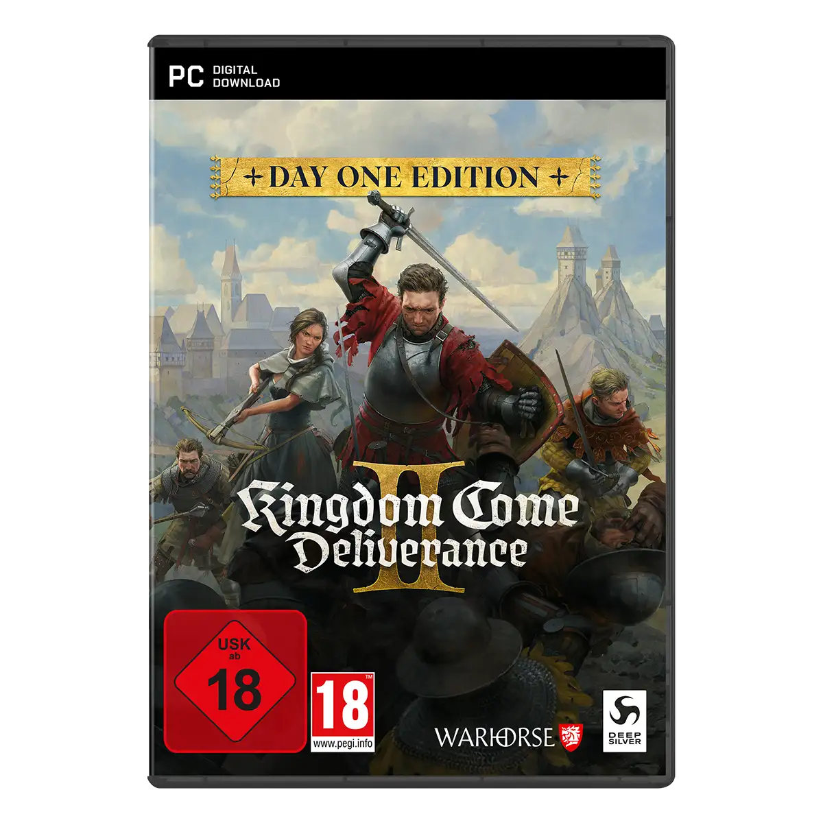 Kingdom Come: Deliverance II Day One Edition (Code in a Box) (PC) USK+PEGI Cover