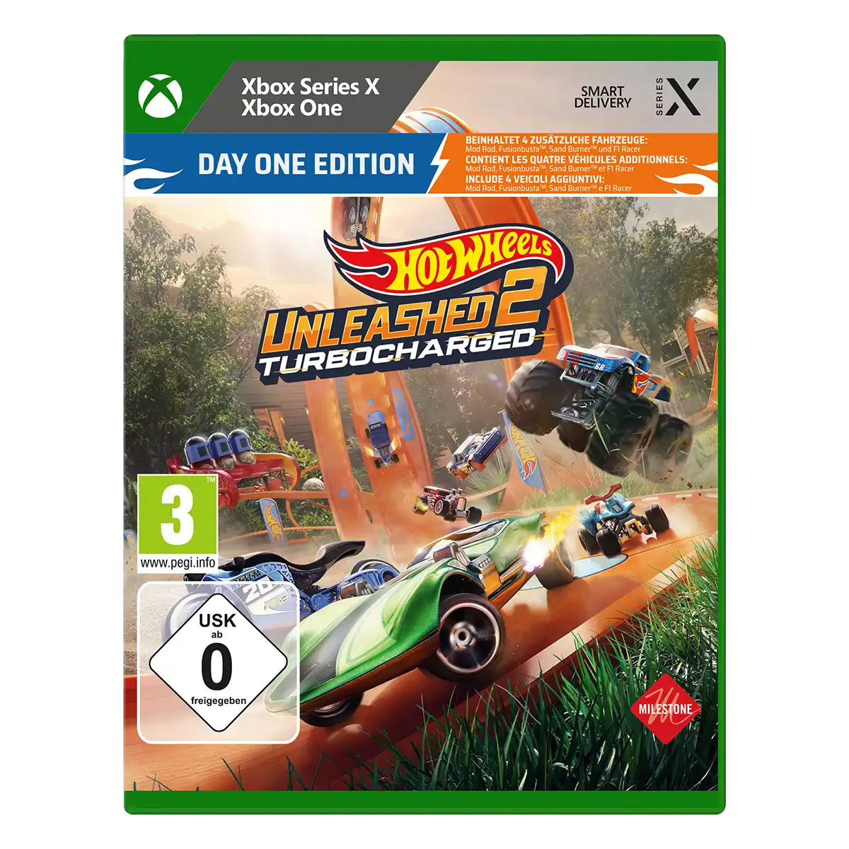 Hot Wheels Unleashed™  2 Turbocharged Day One Edition (Xbox One / Xbox Series X) Cover Hot Wheels Unleashed™  2 Turbocharged Day One Edition (Xbox One / Xbox Series X) Cover