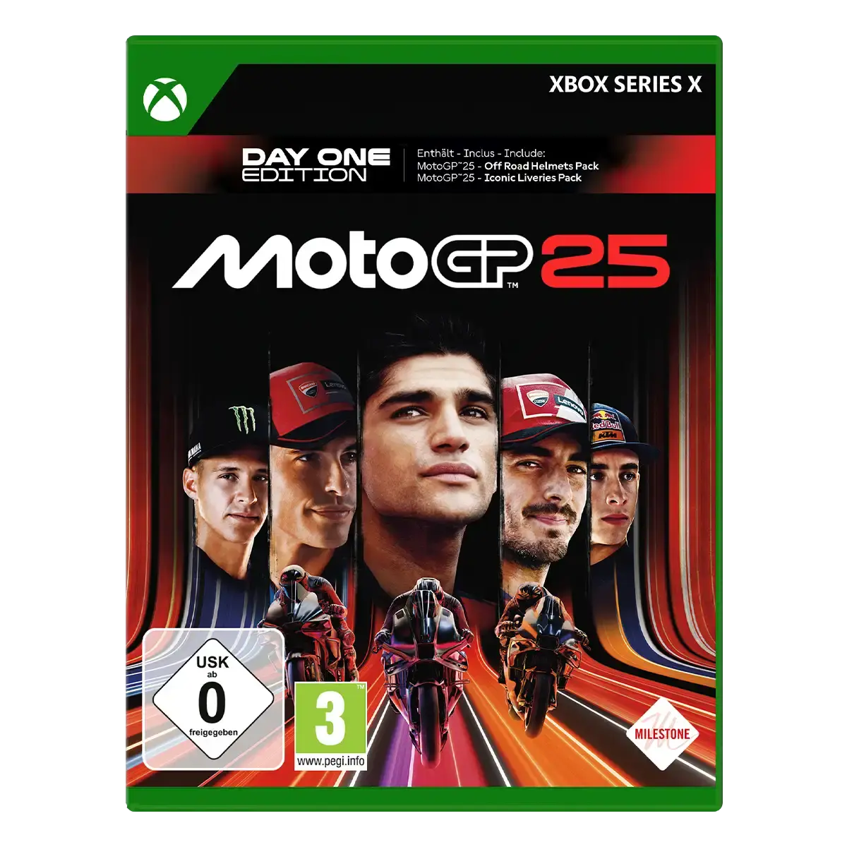 MotoGP 25 Day One Edition (XSRX) Cover MotoGP 25 Day One Edition (XSRX) Cover