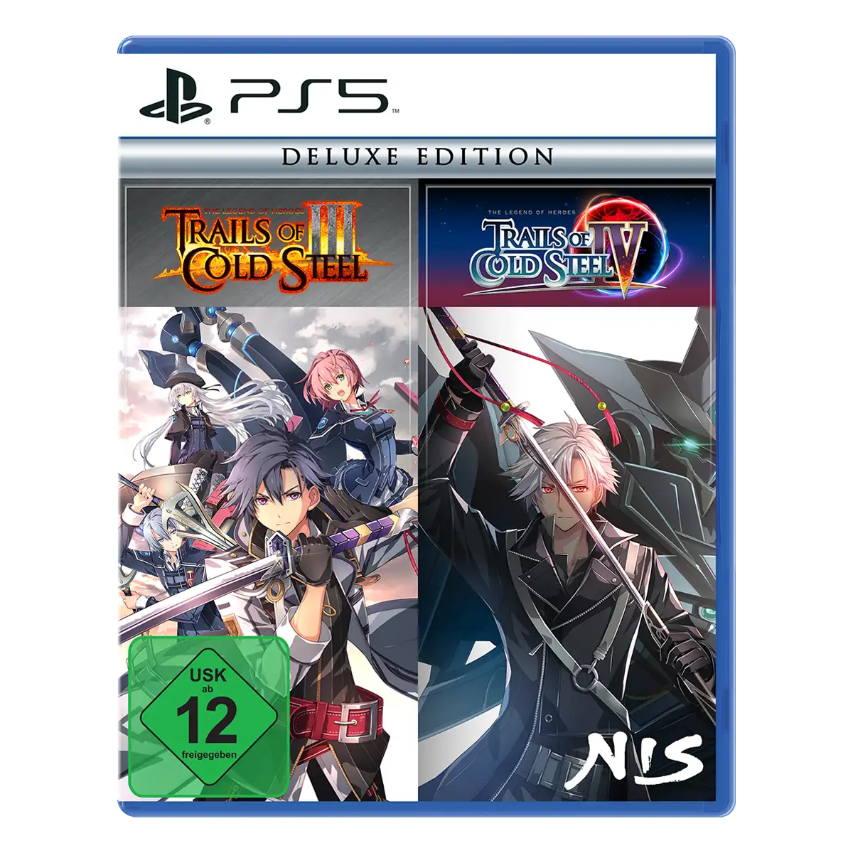 The Legend of Heroes: Trails of Cold Steel III & IV - Deluxe Edition (PS5) Cover The Legend of Heroes: Trails of Cold Steel III & IV - Deluxe Edition (PS5) Cover