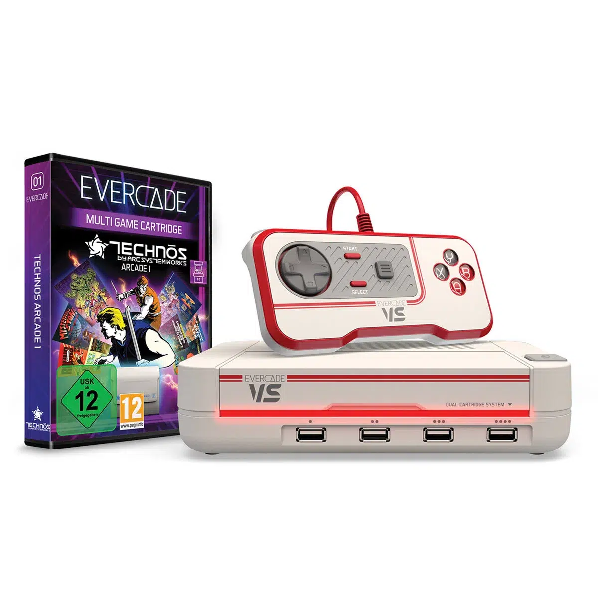 Blaze Evercade VS Starter Pack +1 Vol White Image 6