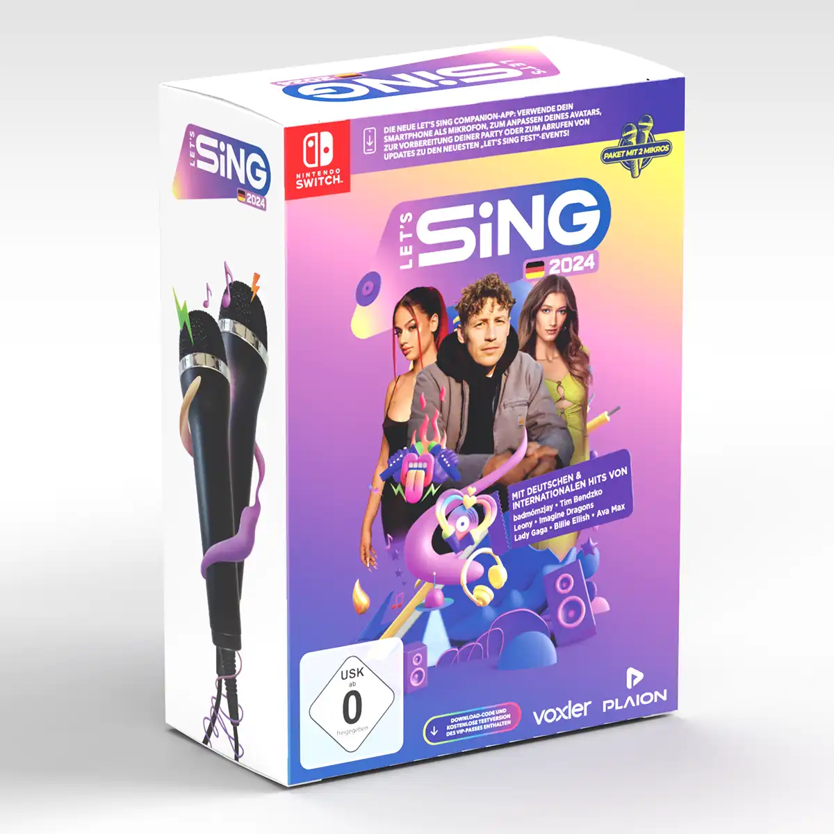 Let's Sing 2024 German Version [+ 2 Mics] (Switch) Cover