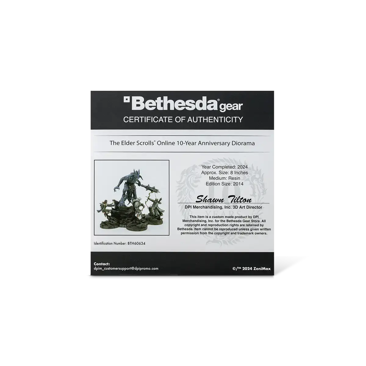 The Elder Scrolls Online 10-jähriges Jubiläum Diorama Statue