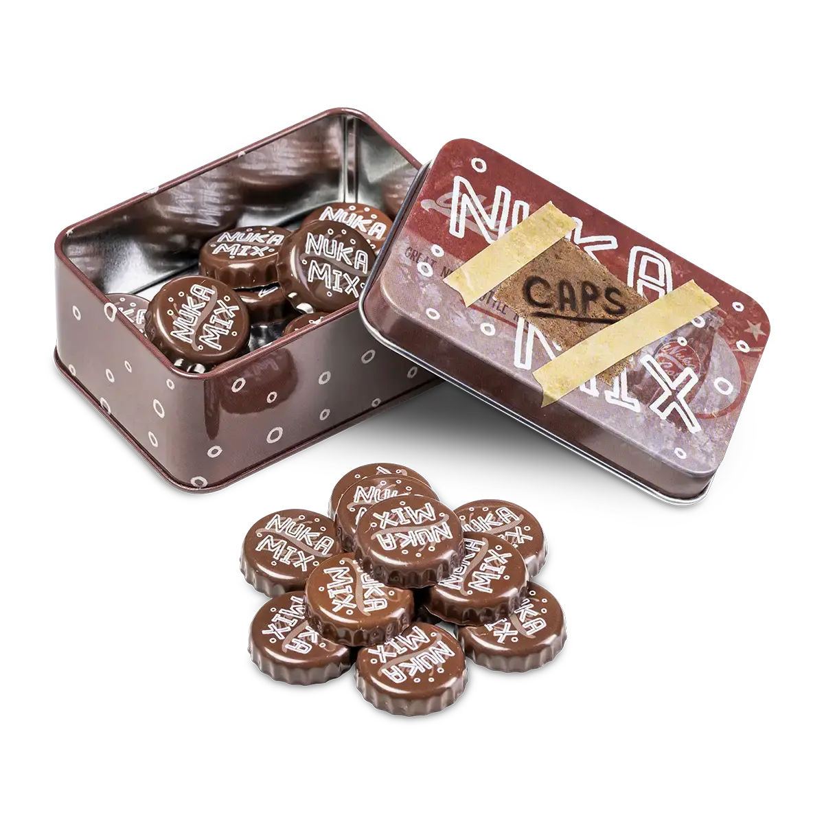 Fallout Bottle Cap Series "Nuka Mix" with Collection Tin