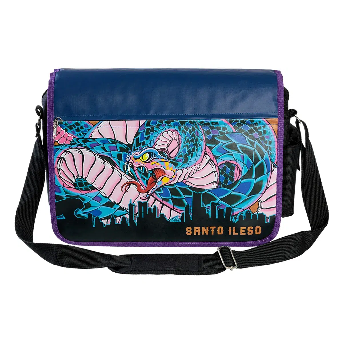 1079311-saints-row-5-messenger-bag-snake-mural-front Saints Row Messenger Bag "Snake Mural" Cover