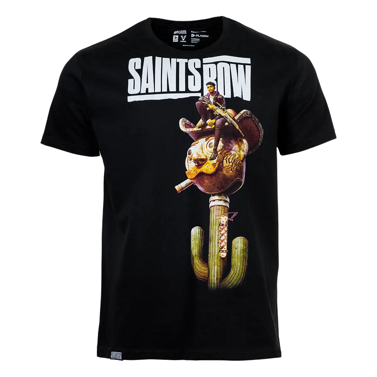 Saints Row T-Shirt "Cactus" Black Cover Saints Row T-Shirt "Cactus" Black Cover