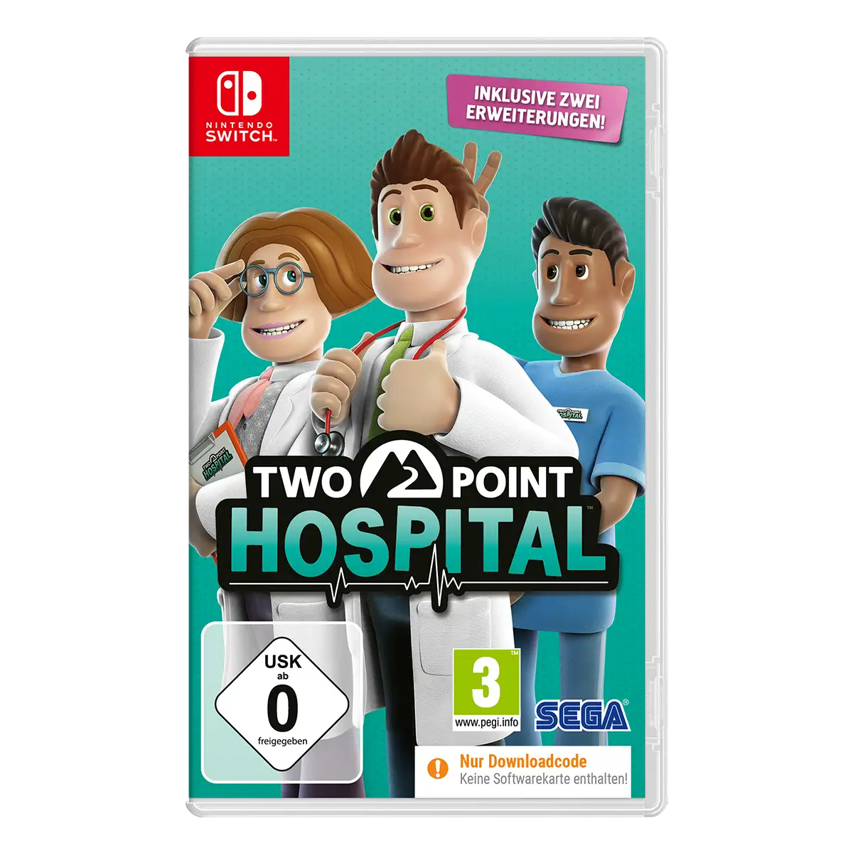 Two Point Hospital (Code in a Box) (Switch)