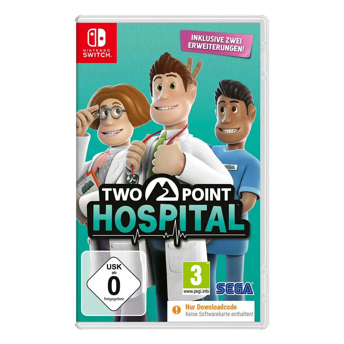 Two Point Hospital (Code in a Box) (Switch) Cover Two Point Hospital (Code in a Box) (Switch) Cover