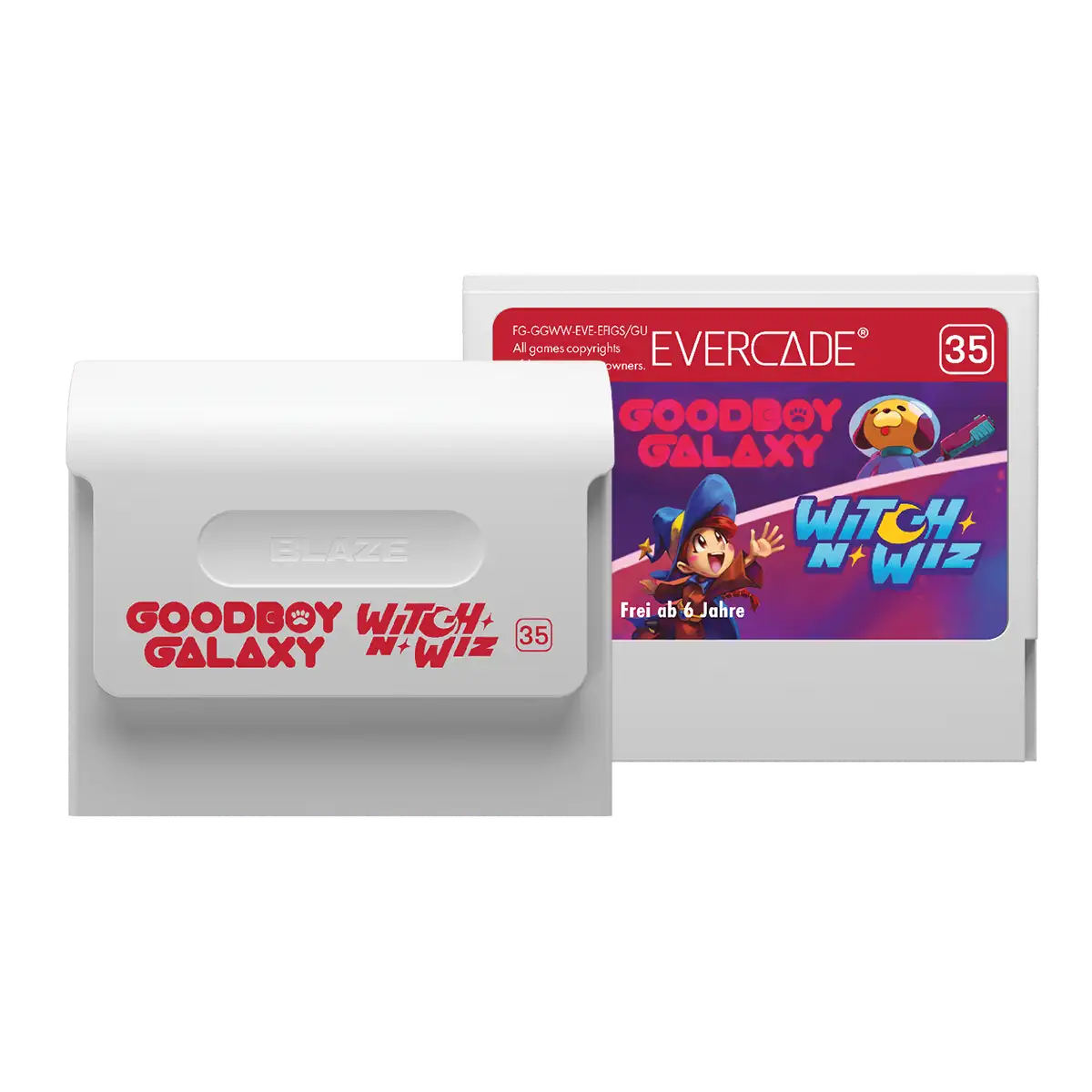 Blaze Evercade Goodboy Galaxy / Witch n Wiz Cartridge Image 2