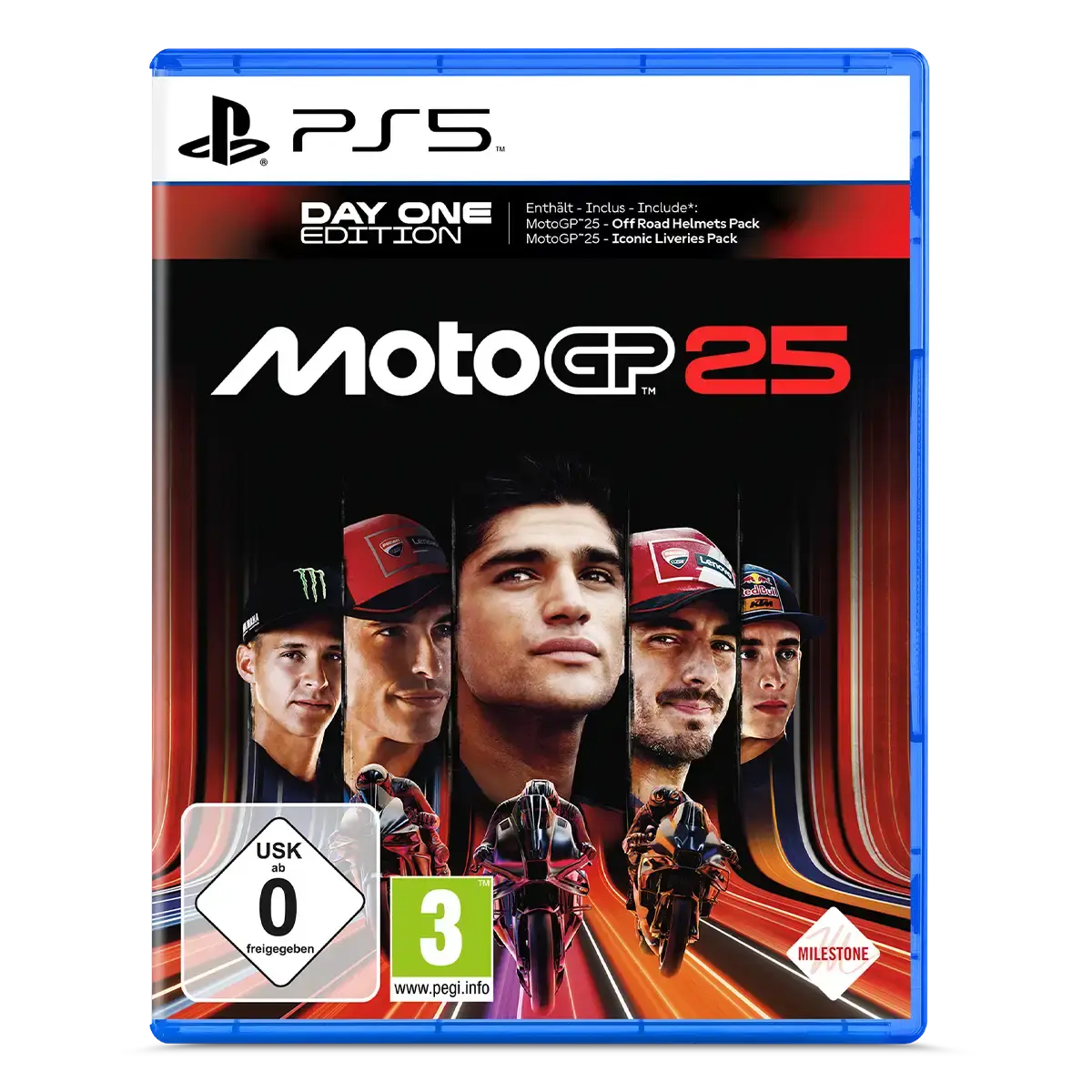 MotoGP 25 Day One Edition (PS5) Cover MotoGP 25 Day One Edition (PS5) Cover