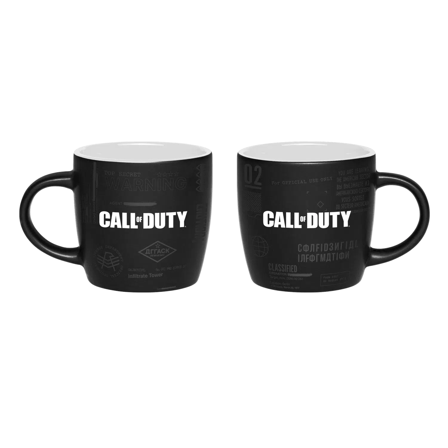 Call of Duty: Two Colored Mug "Top Secret Documents"