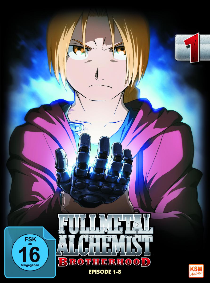 Fullmetal Alchemist: Brotherhood - Volume 1: Episode 01-08 (Limited Edition) [DVD] Cover