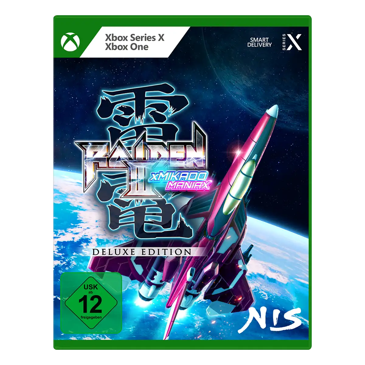 Raiden III x MIKADO MANIAX Deluxe Edition (Xbox One / Xbox Series X) Cover Raiden III x MIKADO MANIAX Deluxe Edition (Xbox One / Xbox Series X) Cover