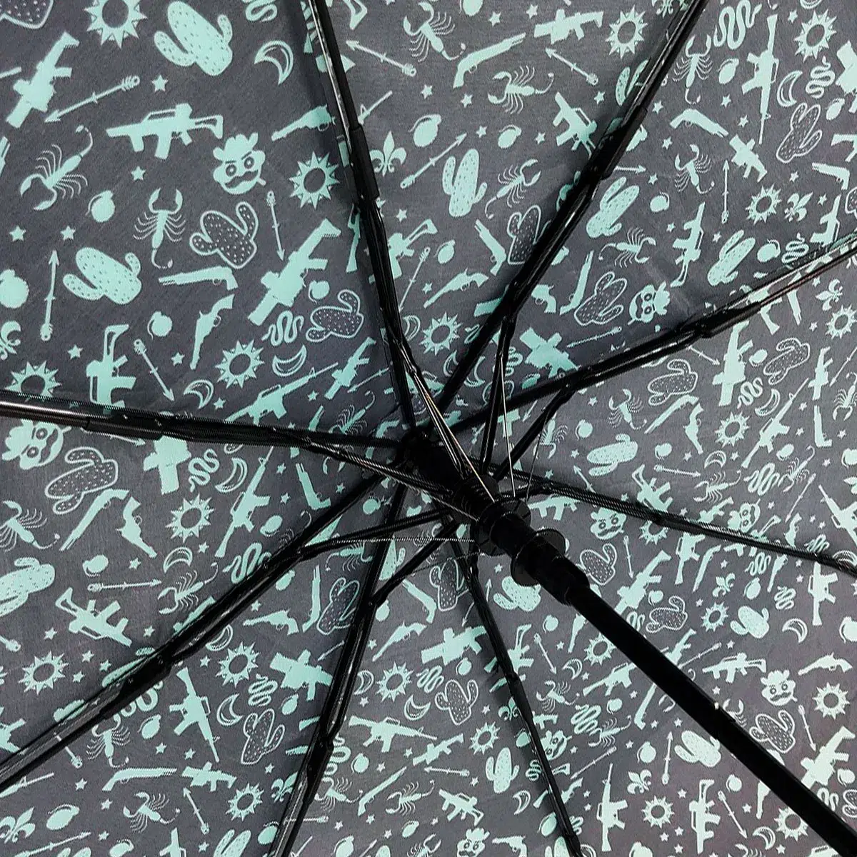 Saints Row Umbrella "Pattern" Black Image 4