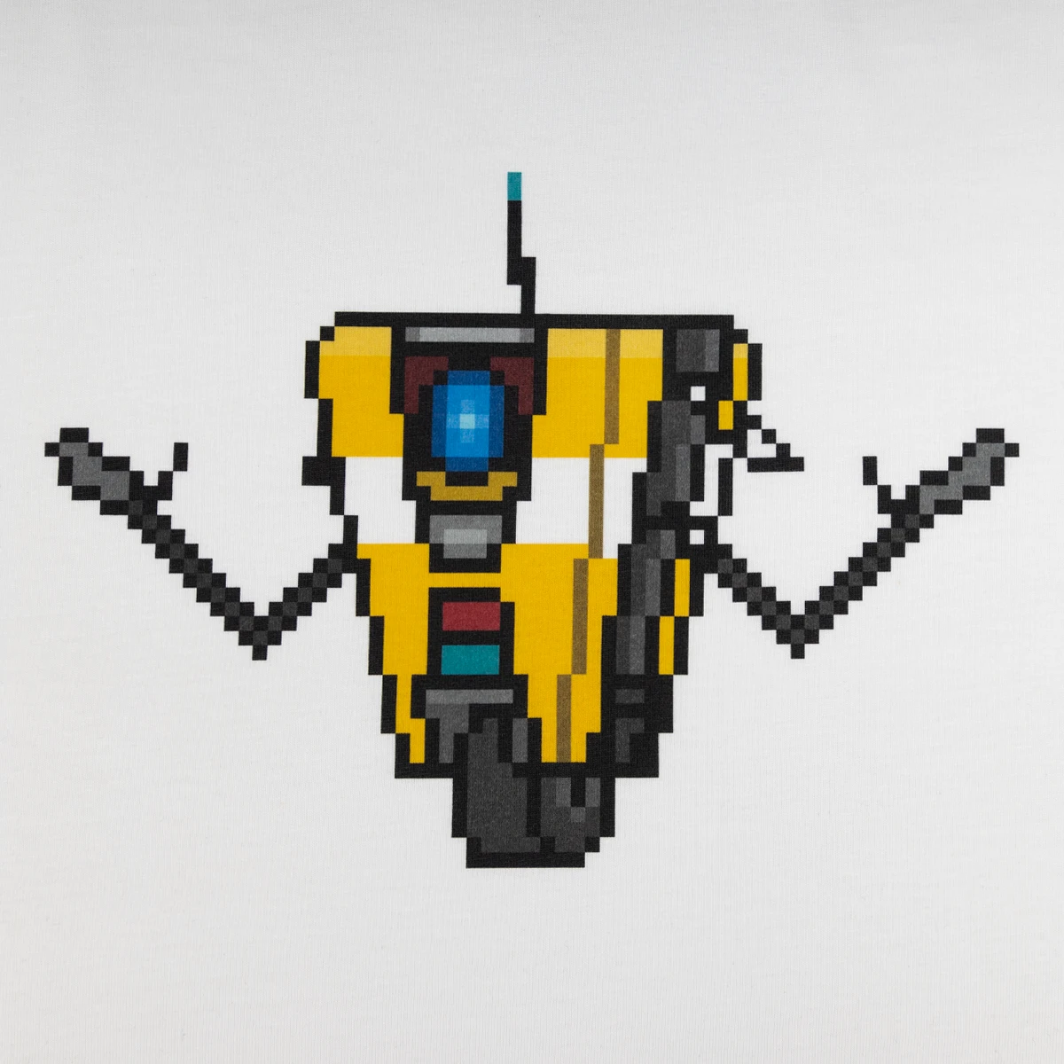 Borderlands Raglan T-Shirt “Claptrap Pixel Art” S Borderlands Raglan T-Shirt “Claptrap Pixel Art” S
