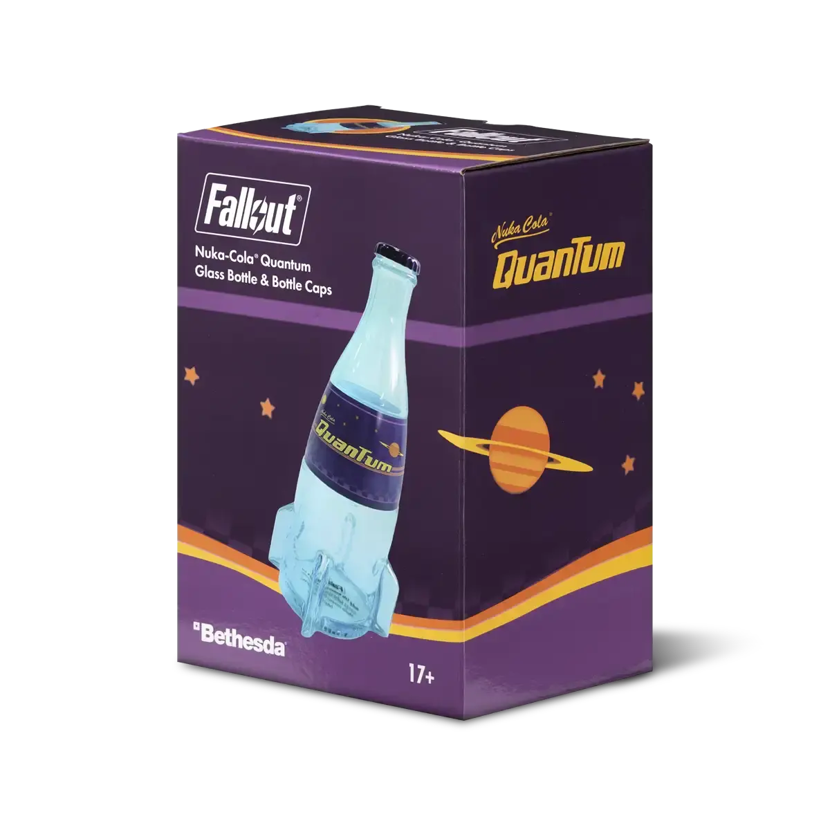 Fallout "Nuka Cola Quantum" Glasflasche und Kronkorken Fallout "Nuka Cola Quantum" Glasflasche und Kronkorken