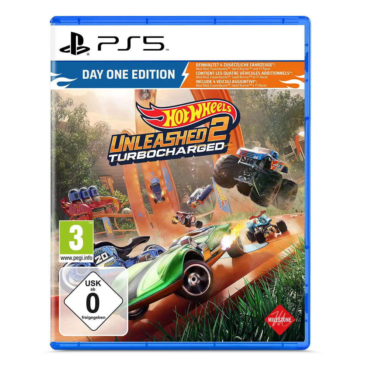 Hot Wheels Unleashed™ 2 Turbocharged Day One Edition (PS5) Cover Hot Wheels Unleashed™ 2 Turbocharged Day One Edition (PS5) Cover