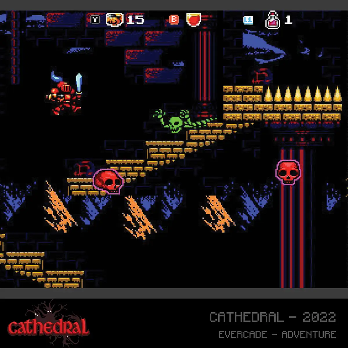 Blaze Evercade Alwa's/Cathedral Cartridge 27 - Red Collection Image 5