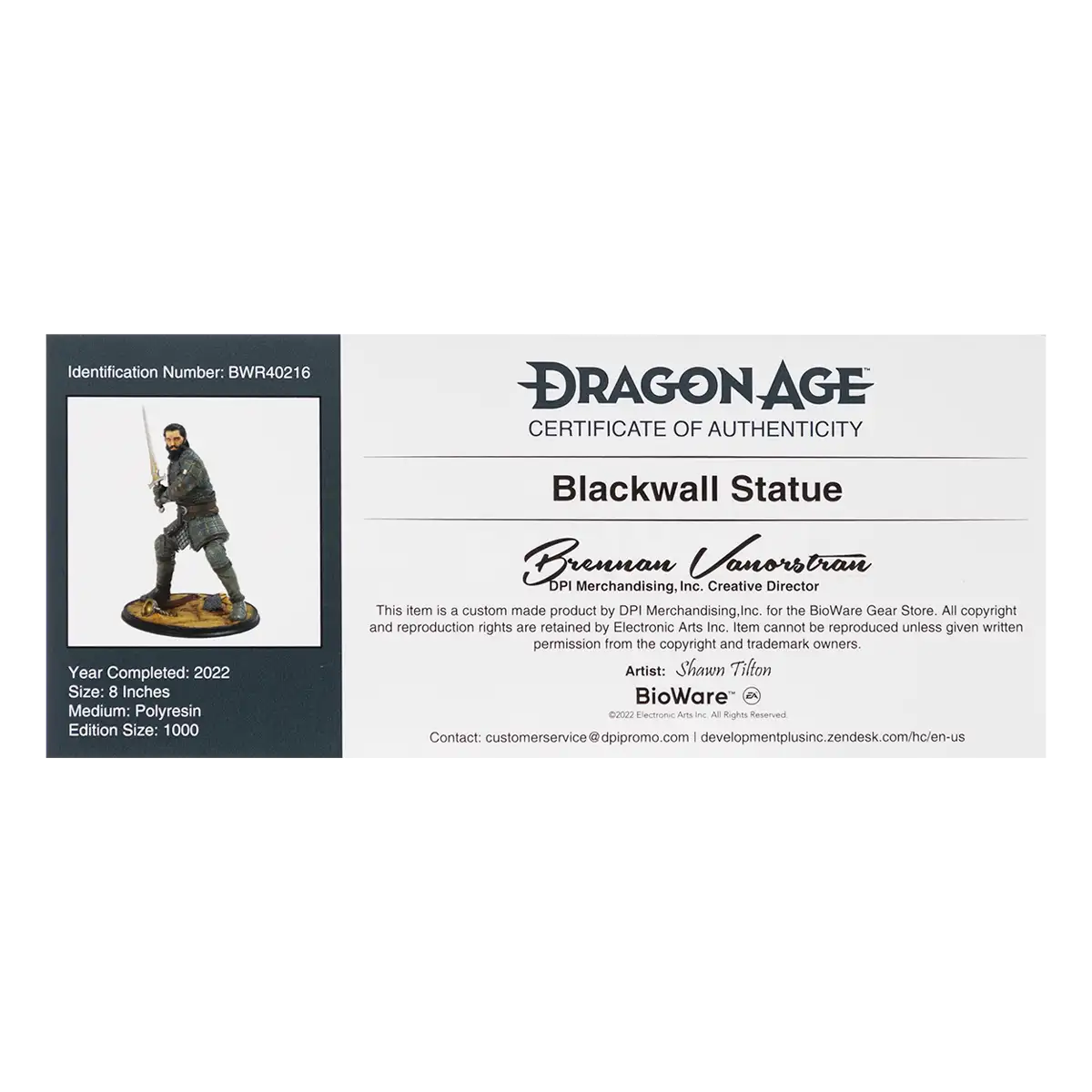 Dragon Age Statue Blackwall Dragon Age Statue Blackwall