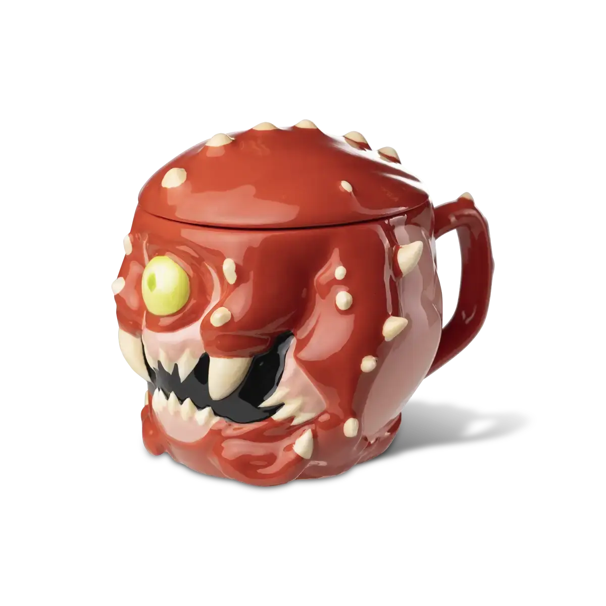DOOM Cacodemon Ceramic Mug with Lid Cover DOOM Cacodemon Ceramic Mug with Lid Cover