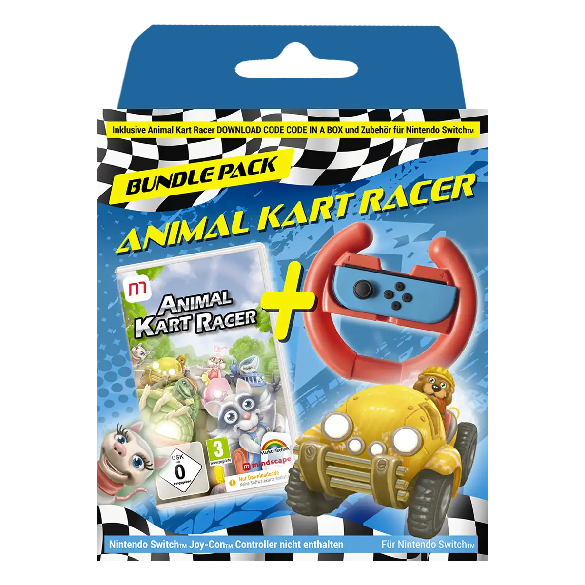 Animal Kart Racing Wheel Bundle (Switch)