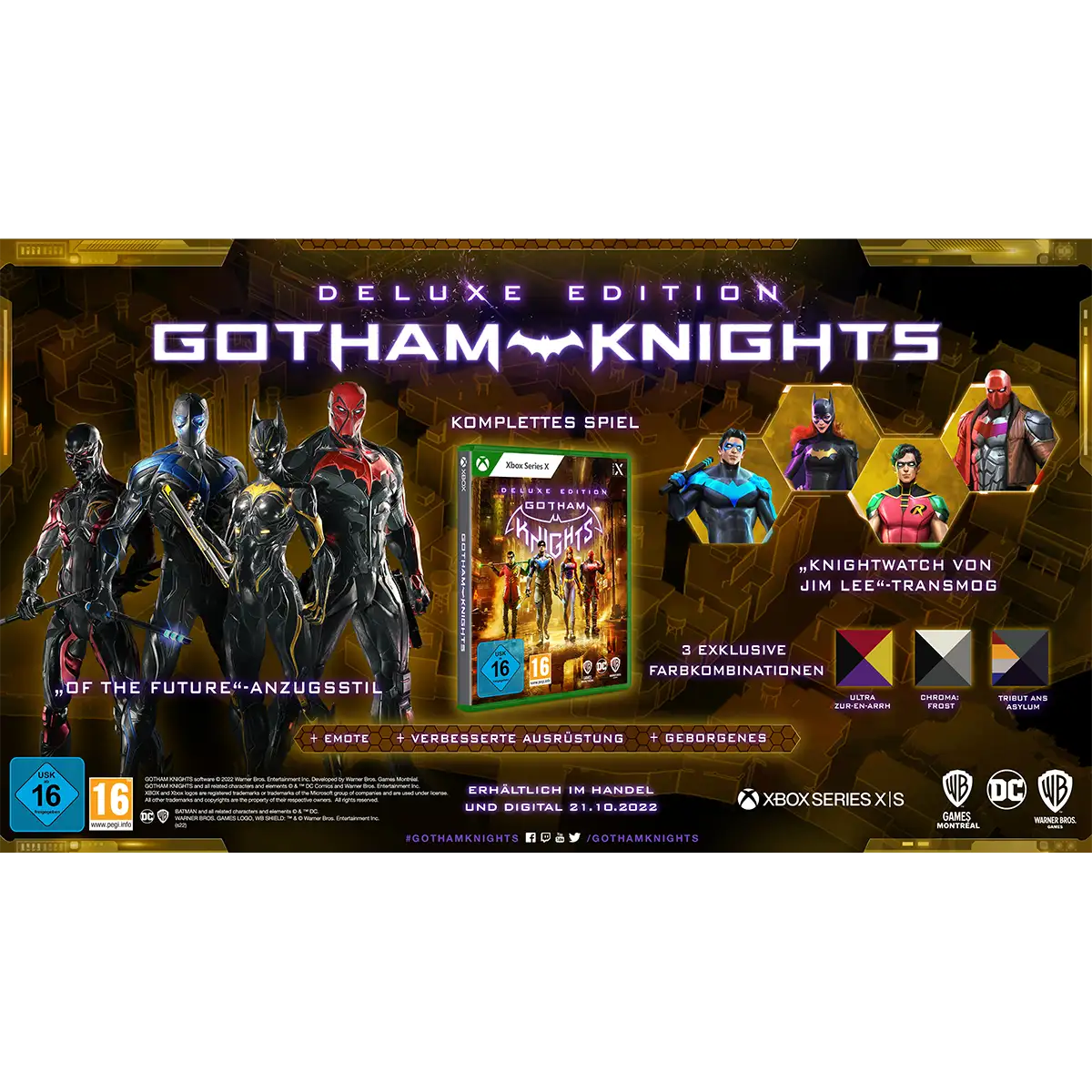 1102635-gotham-knights-deluxe-edition-xsrx-usk-contents Gotham Knights Deluxe Edition (Xbox Series X)