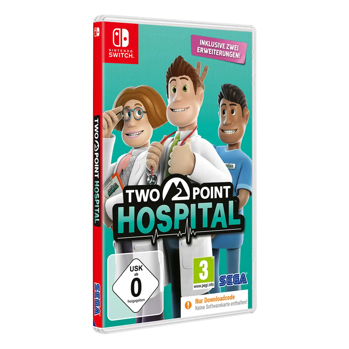 Two Point Hospital (Code in a Box) (Switch) Image 2