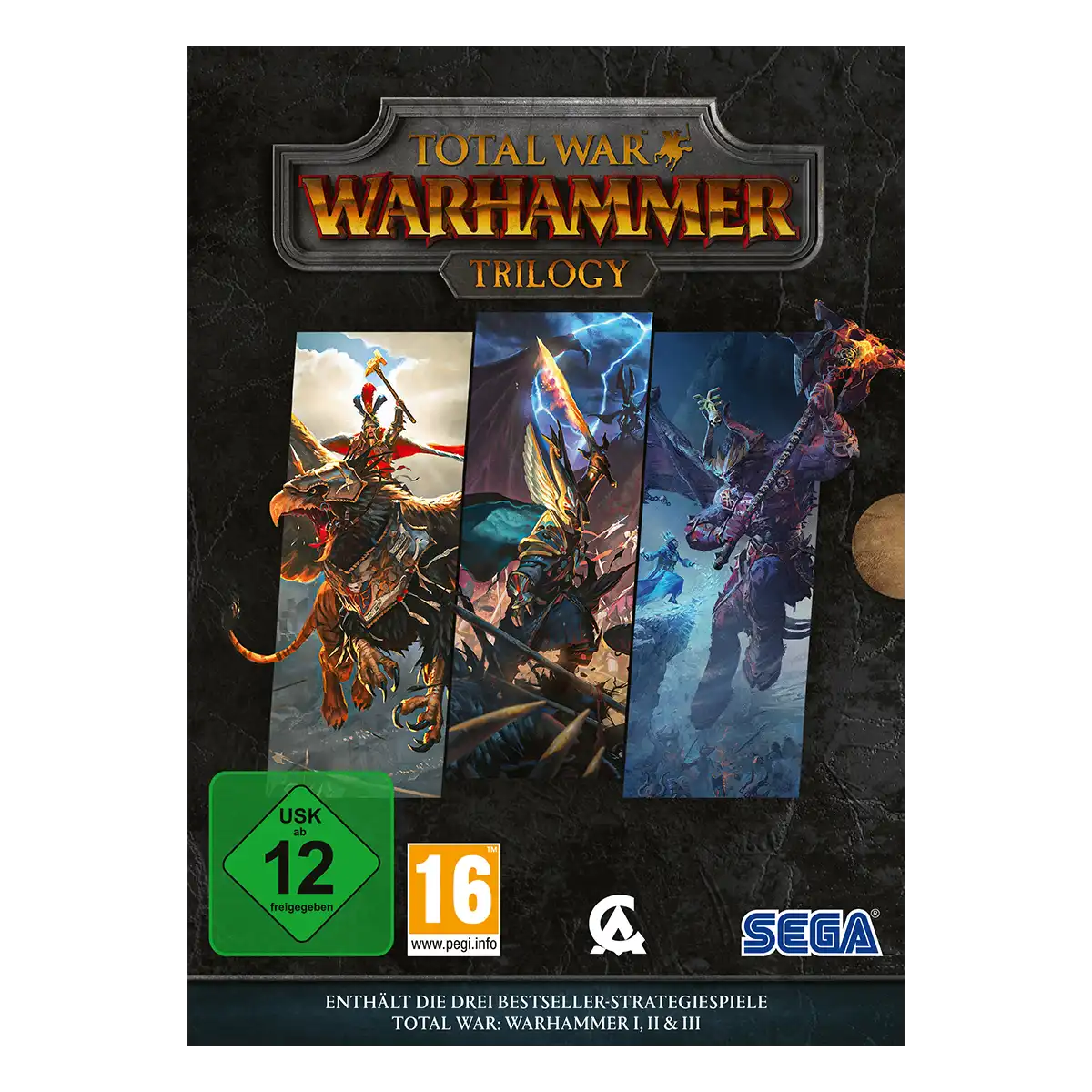 Total War: Warhammer Trilogy (Code in a Box) (PC) Cover Total War: Warhammer Trilogy (Code in a Box) (PC) Cover