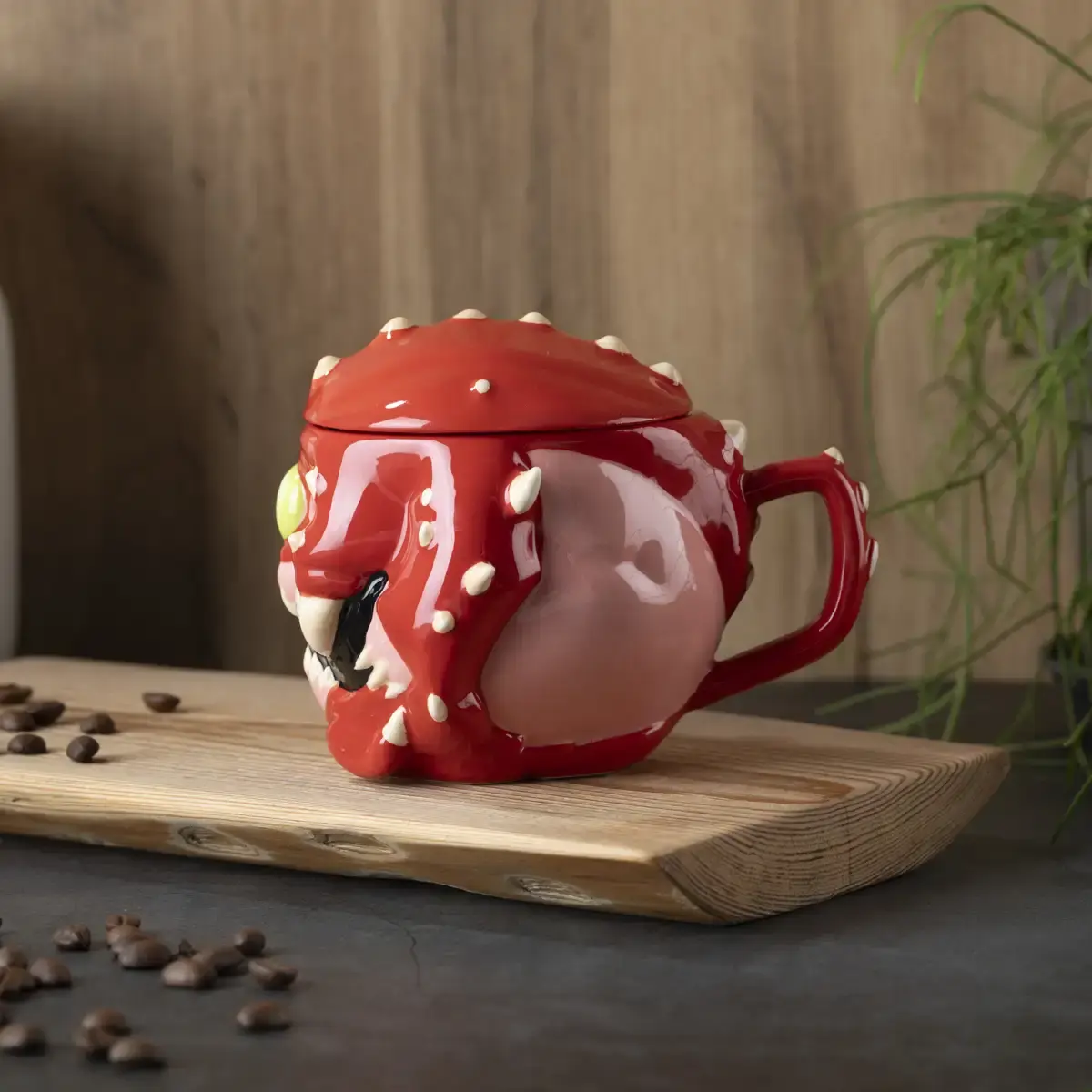 DOOM Cacodemon Ceramic Mug with Lid DOOM Cacodemon Ceramic Mug with Lid