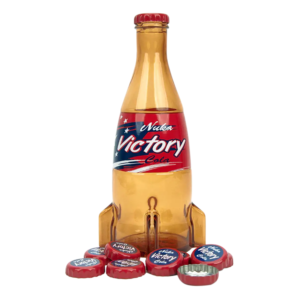 Fallout "Nuka Victory" Glass Bottle and Caps