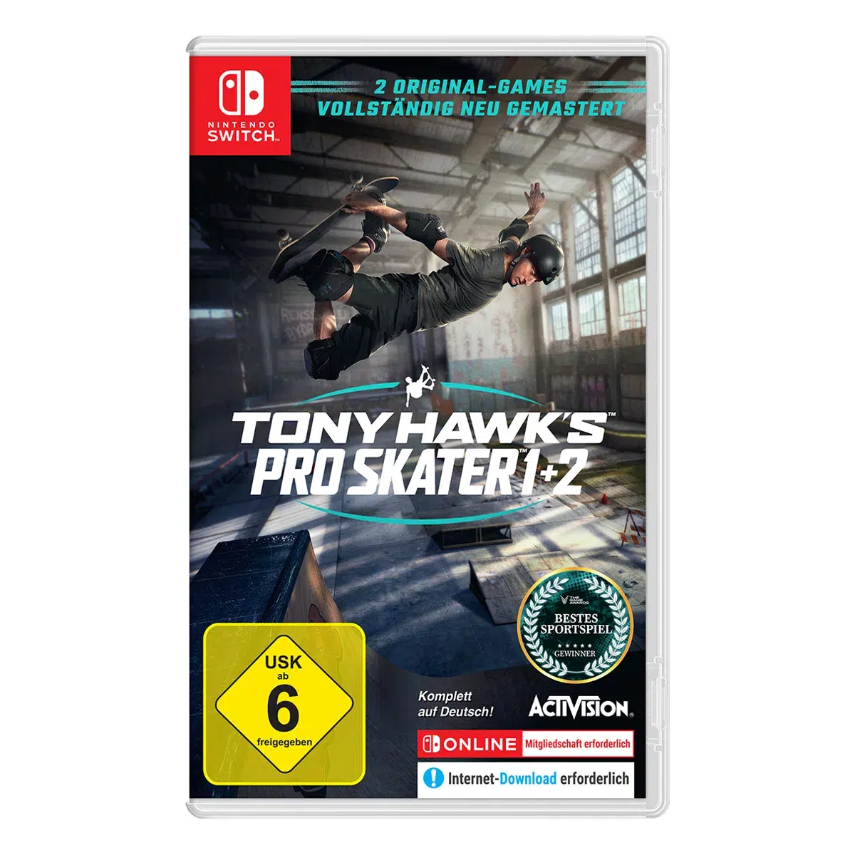 Tony Hawk's Pro Skater 1+2 (Switch)  Cover