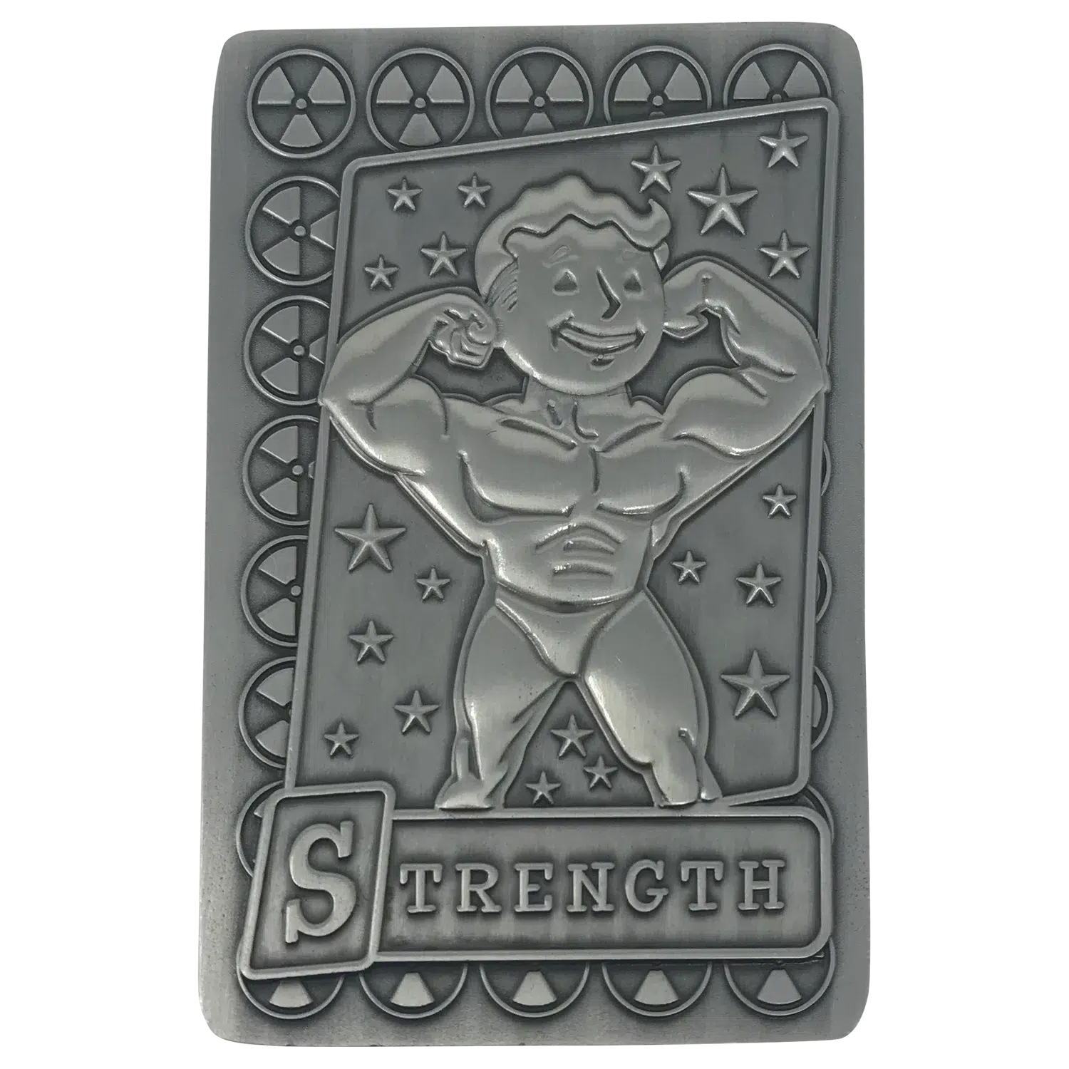 Fallout Collectible Metal Perk Card "Strength"