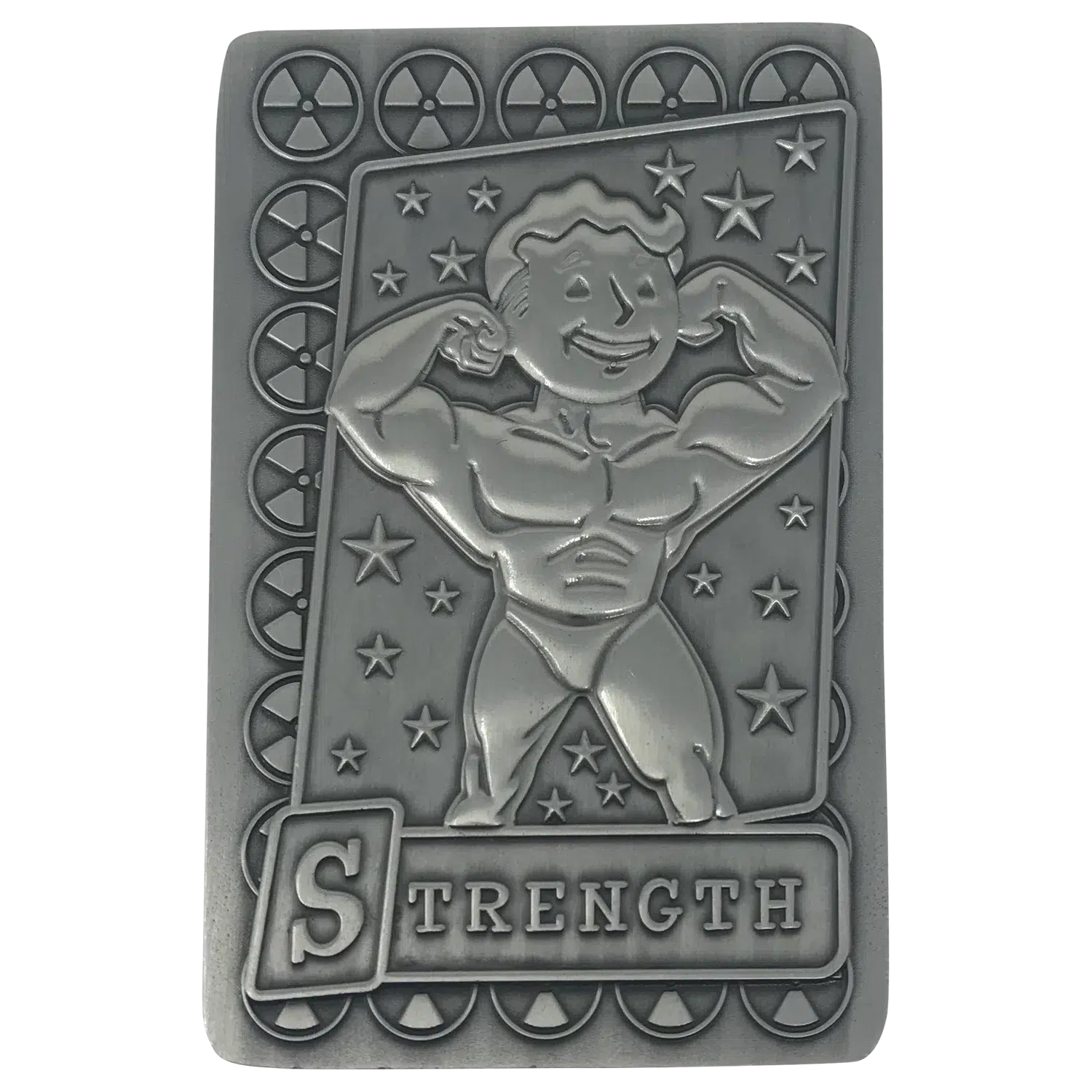 FALLOUT_COLLECTIBLE_METAL_PERK_CARD_STRENGTH_0016 Fallout Strength Perk Card Cover