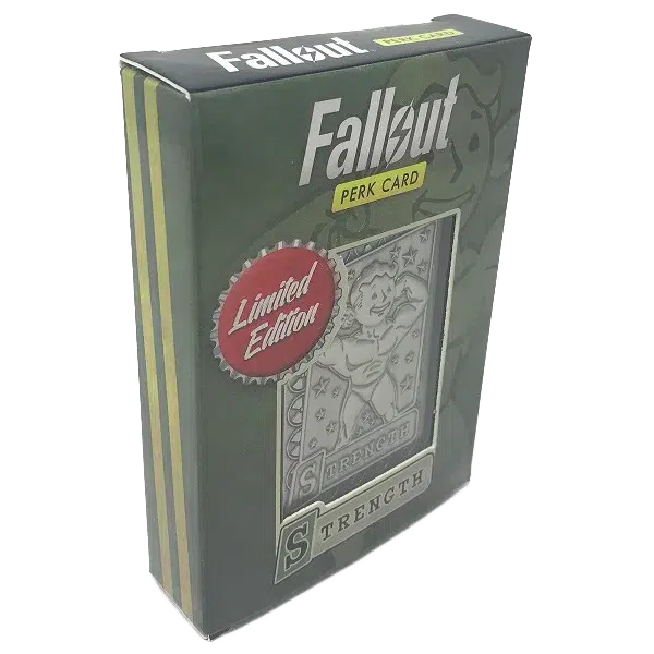 FALLOUT_COLLECTIBLE_METAL_PERK_CARD_STRENGTH_3_0015 Fallout Strength Perk Card