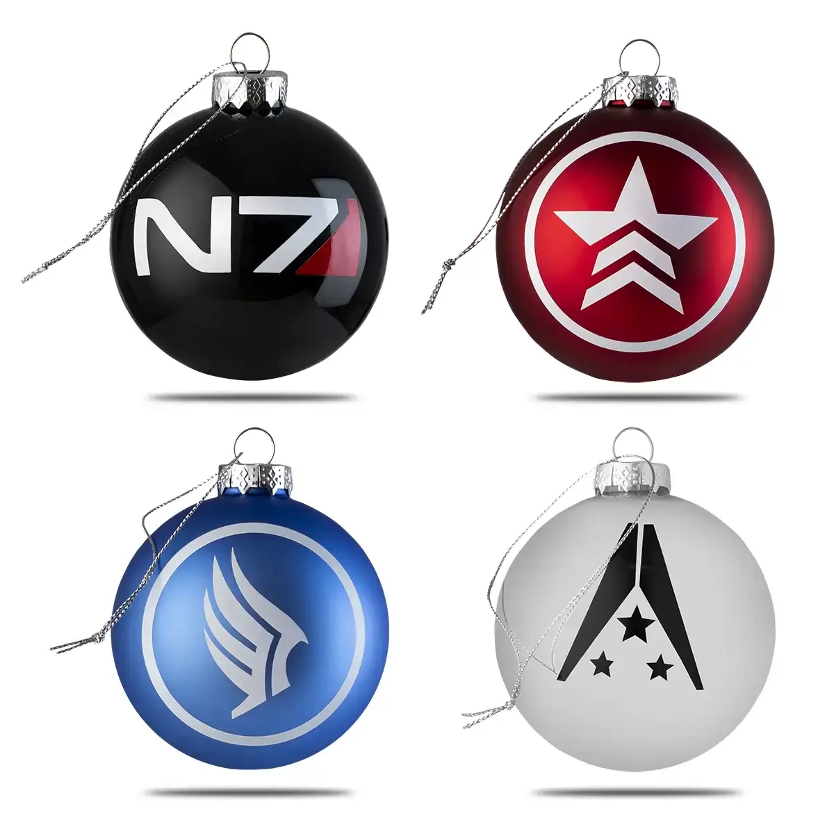 Mass Effect Glass Ball Ornament Set