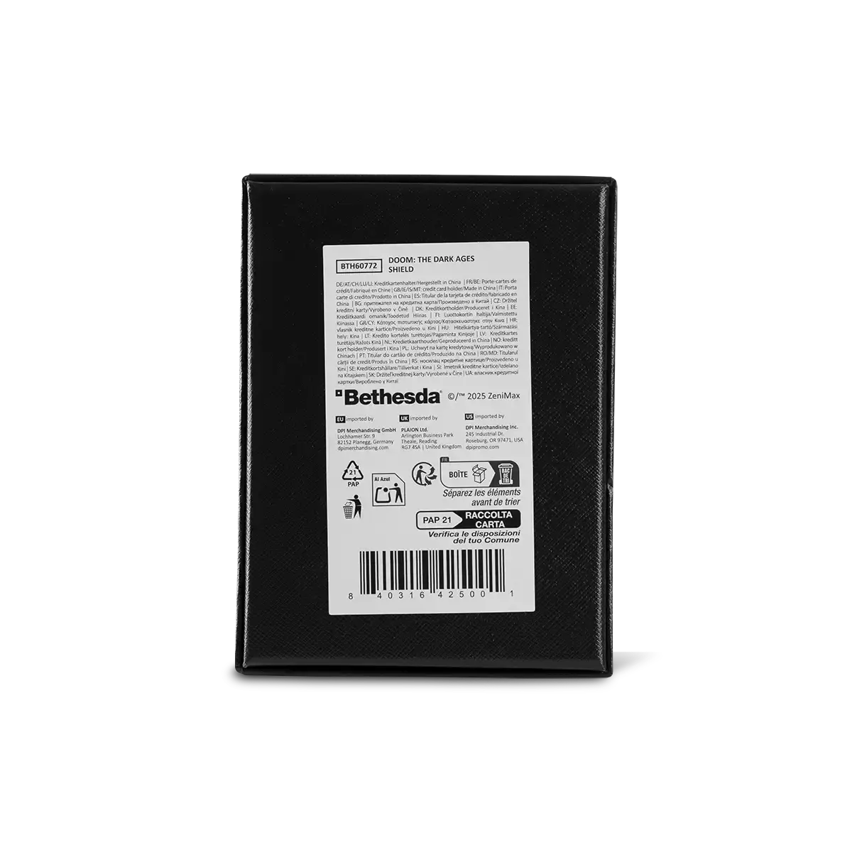 Doom the Dark Ages Credit Card Holder "Shield" Doom the Dark Ages Credit Card Holder "Shield"