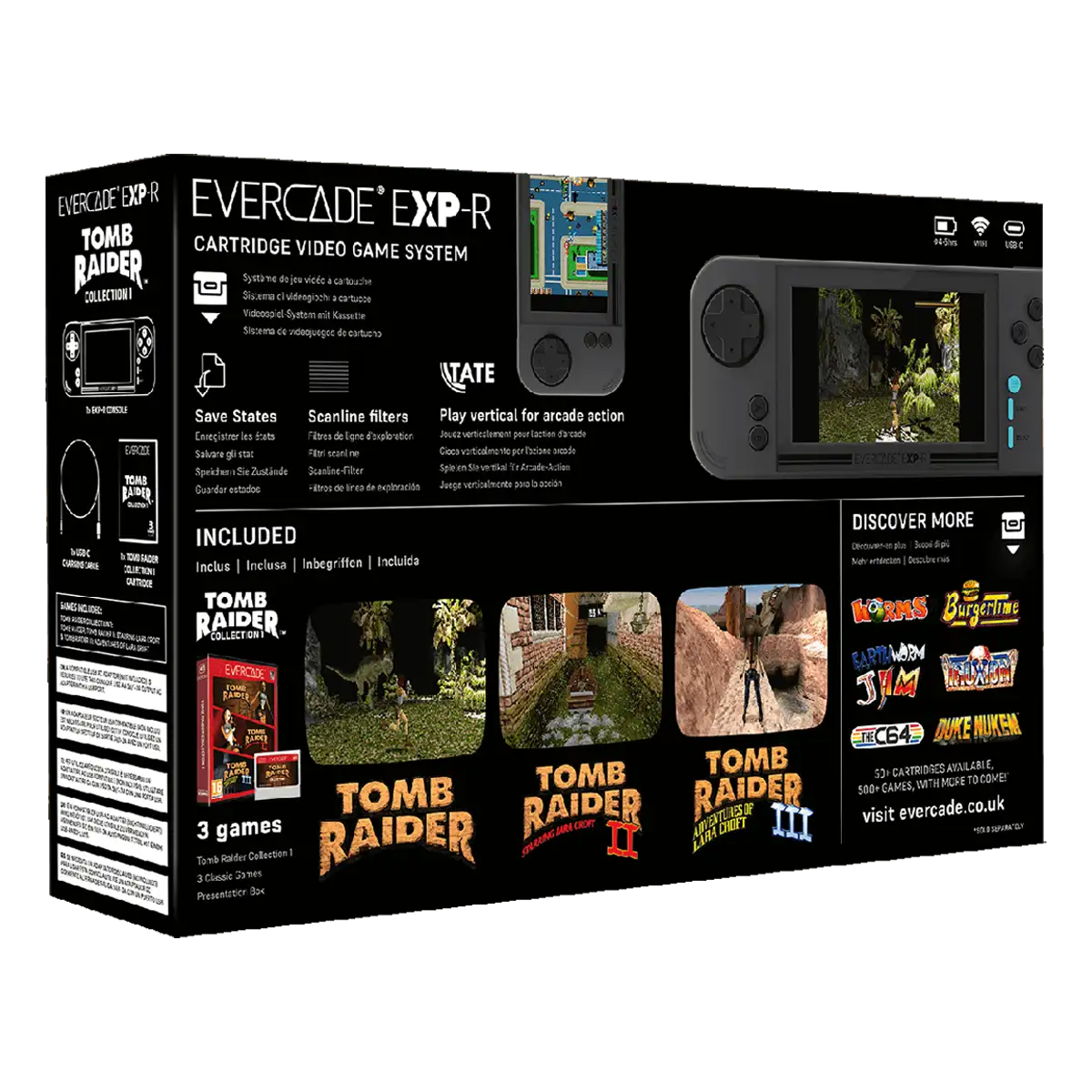Blaze Evercade EXP-R + Tomb Raider Collection 1 Image 2