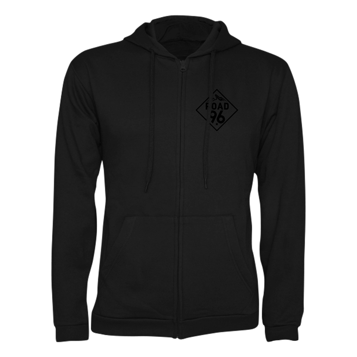 Road 96 Zip Hoodie "Break through" Black M Road 96 Zip Hoodie "Break through" Black M