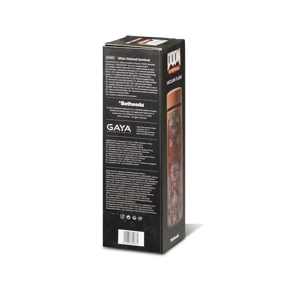 DOOM Eternal Thermo Bottle "Glass Stained Sentinel" DOOM Eternal Thermo Bottle "Glass Stained Sentinel"