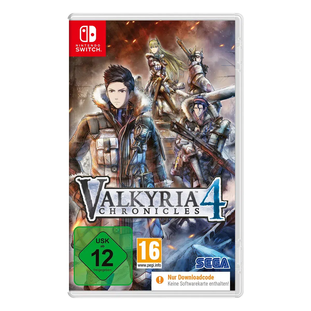 Valkyria Chronicles 4 (Switch) (Code in a Box) Cover