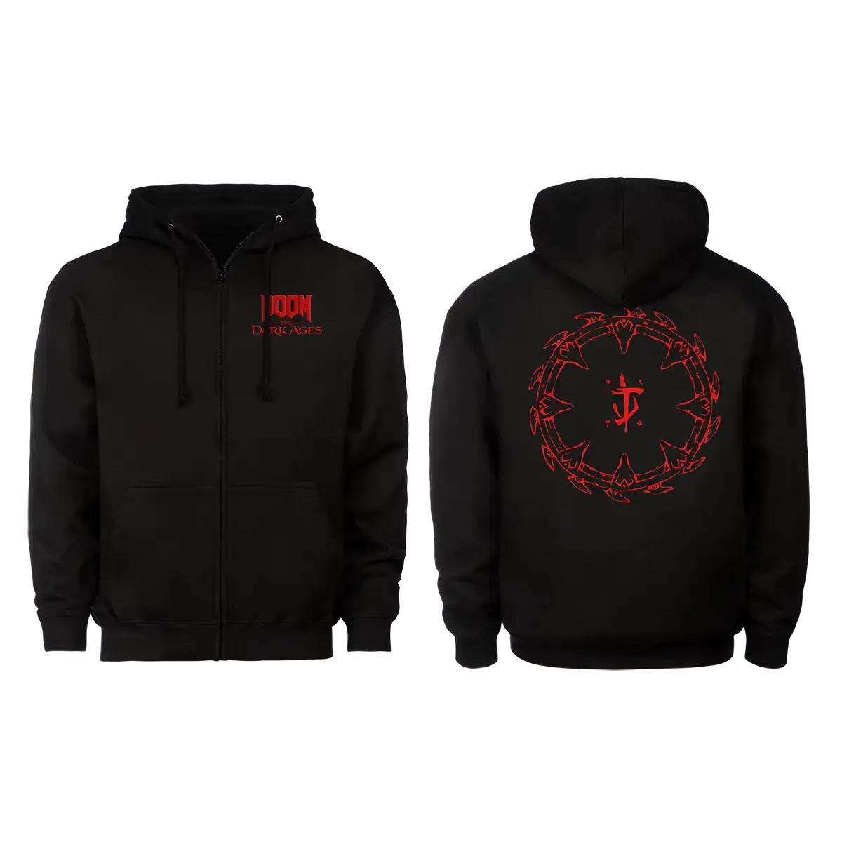 Doom the Dark Ages Zipper Hoodie "Shield"