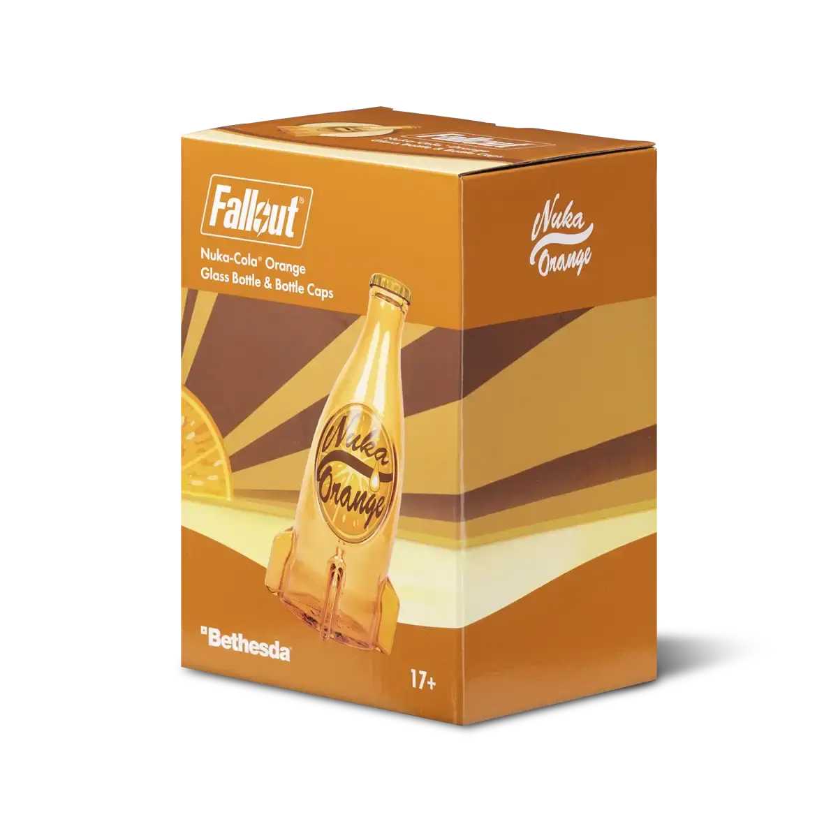 Fallout "Nuka Cola Orange" Glasflasche und Kronkorken Fallout "Nuka Cola Orange" Glasflasche und Kronkorken