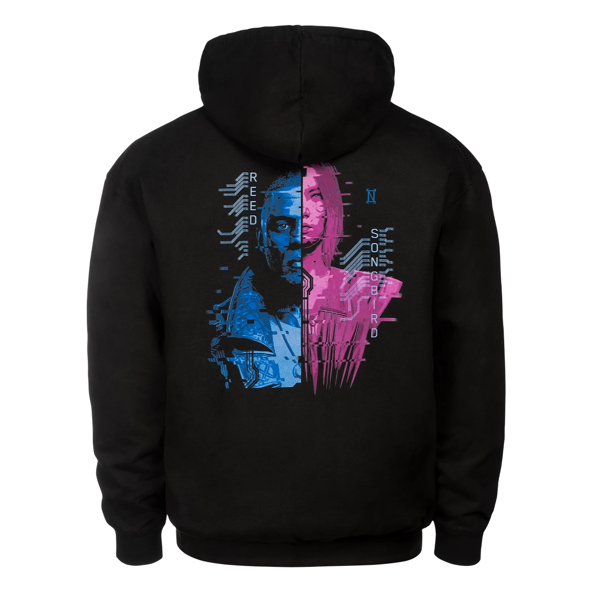 Cyberpunk 2077 Phantom Liberty Hoodie "Reed and Songbird" M Cyberpunk 2077 Phantom Liberty Hoodie "Reed and Songbird" M