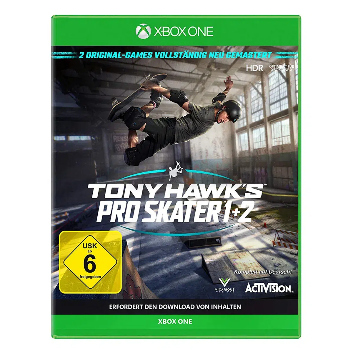 Tony Hawk's Pro Skater 1+2 (XONE) Cover