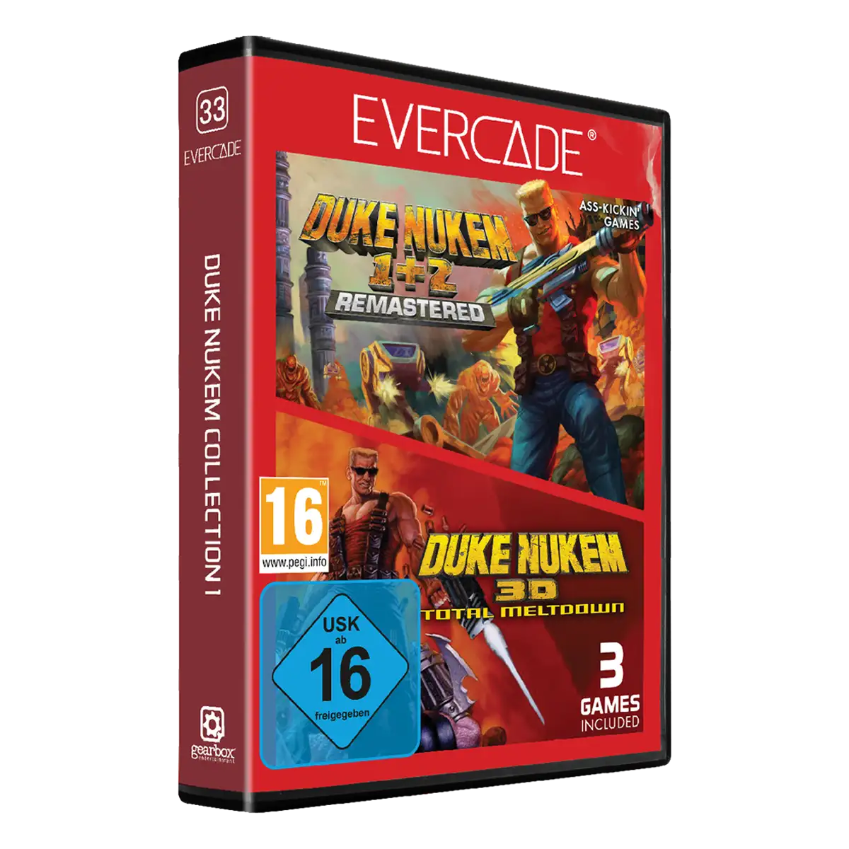 Blaze Evercade Duke Nukem Collection 1 Cartridge Cover